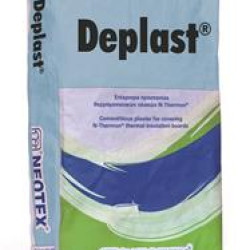 Deplast - Λευκός σοβάς τσιμεντοειδούς βάσης, υψηλής ελαστικότητας, έτοιμος προς χρήση