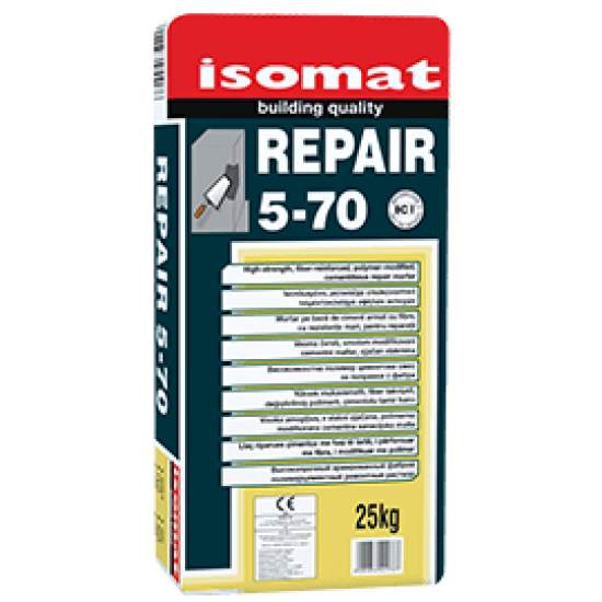 ISOMAT REPAIR 5-70  - Ινοπλισμένο, ρητινούχο επισκευαστικό τσιμεντοκονίαμα υψηλών αντοχών