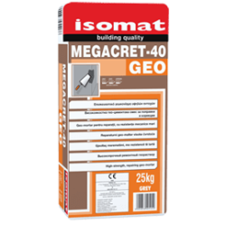 MEGACRET-40 GEO - Φιλικό προς το περιβάλλον, ινοπλισμένο, ρητινούχο επισκευαστικό γεωκονίαμα υψηλών αντοχών, γρήγορης πήξης