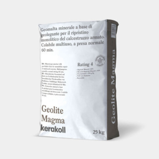 Geolite Magma - Ορυκτό γεωκονίαμα γεωσυνδετικής βάσης για τη μονολιθική αποκατάσταση του οπλισμένου σκυροδέματος