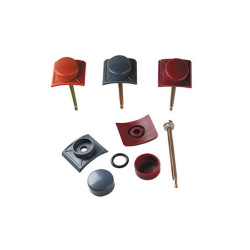 Πλαστική καλύπτρα+Βίδα ξύλου (6,3x75) ή Μετάλλου (6,3x50)_Διακοσμητικό καπάκι