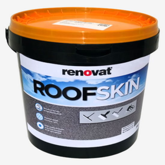 Roofskin - Επαλειφόμενo ακρυλικό καουτσούκ για εκτεθειμένες επισκευαστικές στεγανοποιήσεις ταρατσών