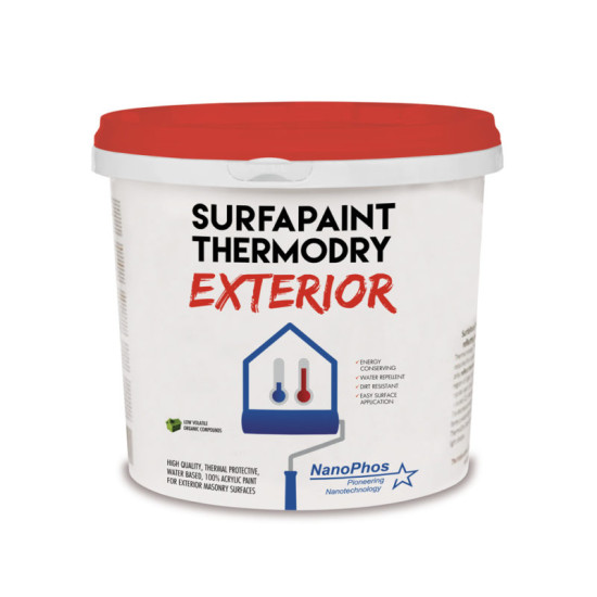 SurfaPaint ThermoDry Exterior - Θερμοπροστατευτικό ακρυλικό χρώμα για εξωτερική χρήση, υδατικής βάσης