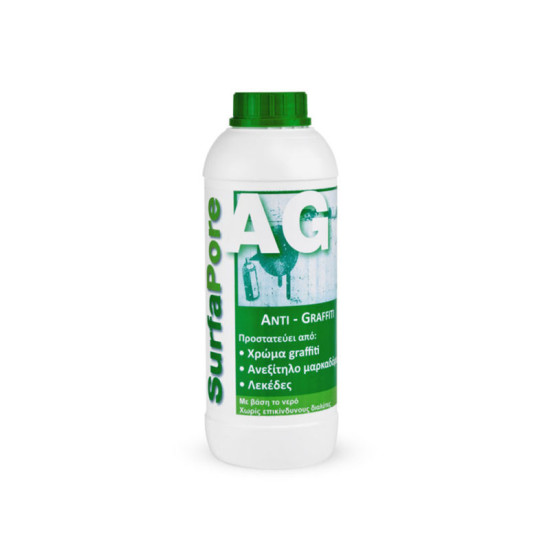 SurfaPore AG - Διάλυμα για προστασία επιφανειών από graffiti, υδατικής βάσης, για απορροφητικές και μη δομικές επιφάνειες, κεραμικά διακοσμητικά τούβλα & μάρμαρα