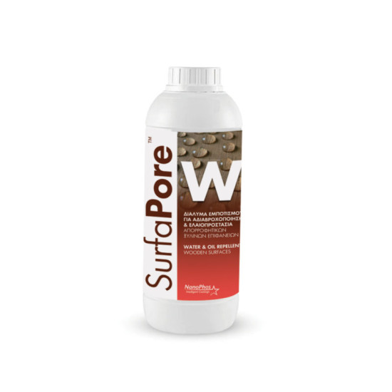 SurfaPore W - Διάλυμα εμποτισμού για αδιαβροχοποίηση & ελαιοπροστασία απορροφητικών ξύλινων επιφανειών, υδατικής βάσης